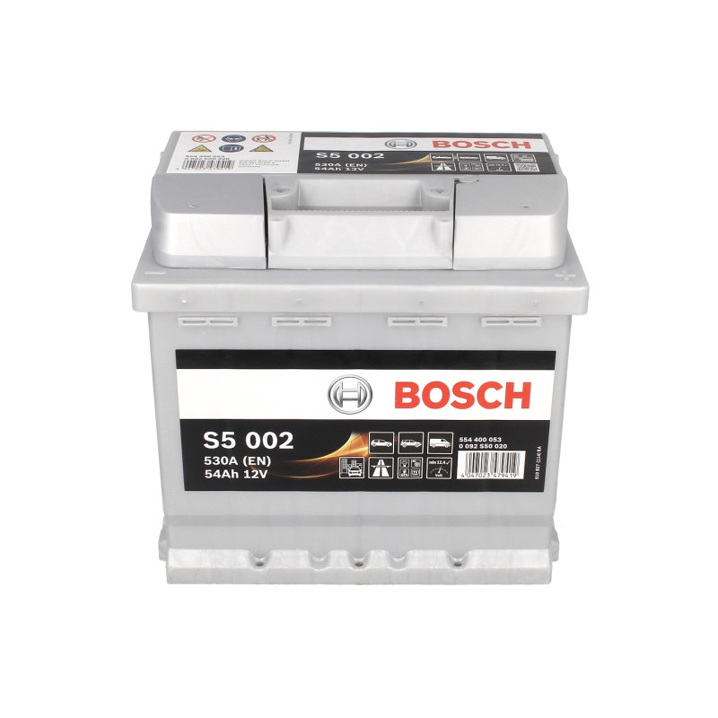 BOSCH Akumulators S5 0 092 S50 020 12V 54Ah 530A S5 002, 0092S50020