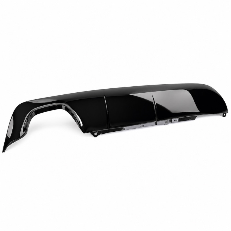 BMW e60 / e61 aizmugurējā bampera difuzors, glancēti melns