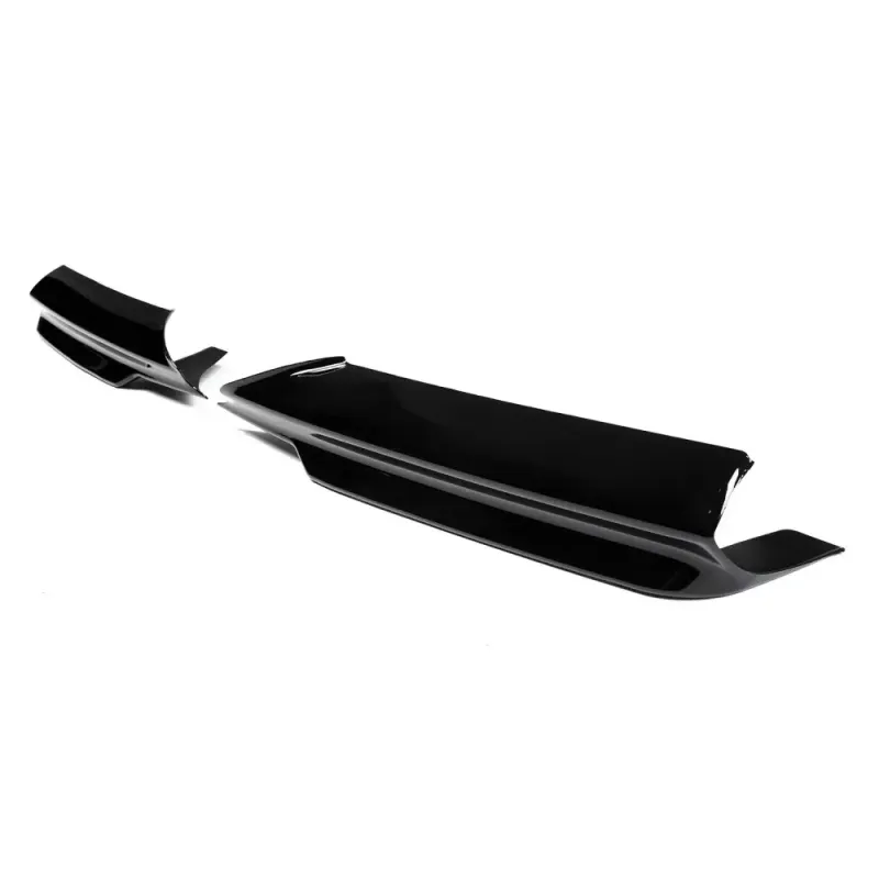 BMW e90 / e91 (05-08) M-pack priekšējā bampera uzlikas, melnas glancētas