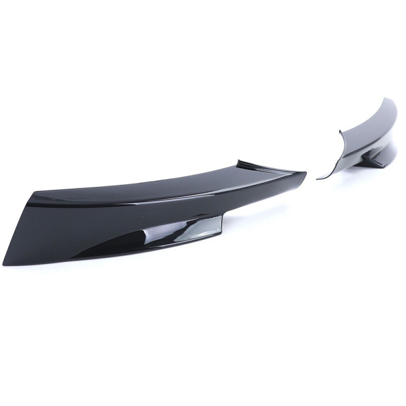 BMW e90 / e91 LCI (08-11) M-pack priekšējā bampera uzlikas, melnas glancētas