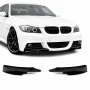 BMW e90 / e91 LCI (08-11) M-pack priekšējā bampera uzlikas, melnas glancētas