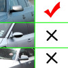 BMW e60, e61, e63, e64 M spoguļu uzlikas, glancēti melnas