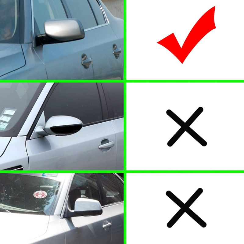 BMW e60, e61, e63, e64 M spoguļu uzlikas, glancēti melnas