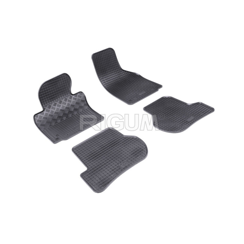 Rubber Car Mats ŠKODA OCTAVIA II (2004-2012) RIGUM, Black