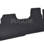 Gumijas auto paklāji VW T7 TRANSP./VW T7 CARAW. (3s.) (2025-...) RIGUM, melni