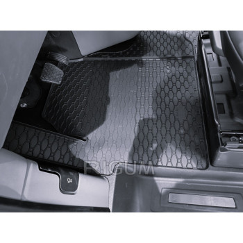 Gumijas auto paklāji FORD TOURNEO CUSTOM/TRANSIT CUSTOM (3s.)(2024-...) RIGUM, melni