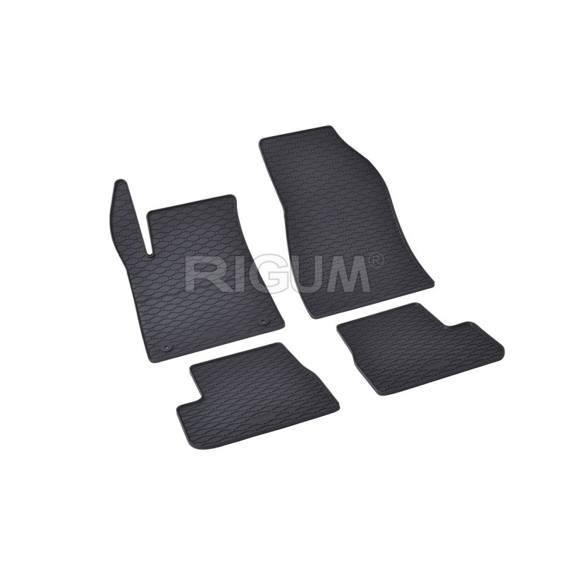 Gumijas auto paklāji CITROEN C3 (2025-...) RIGUM, melni