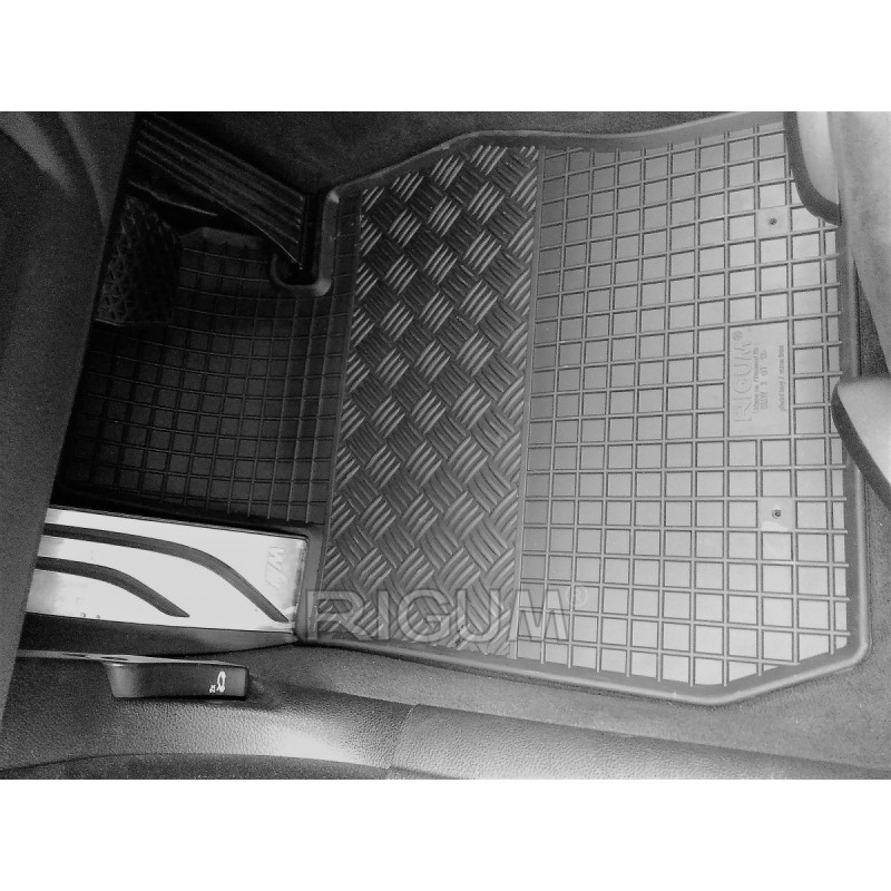 Gumijas auto paklāji BMW 3 GT F34 (2013-2020) RIGUM, melni