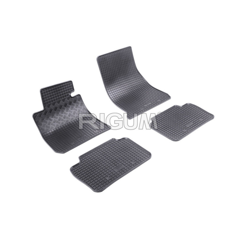 Gumijas auto paklāji BMW 4 F32/F36 (2014-2020) RIGUM, melni