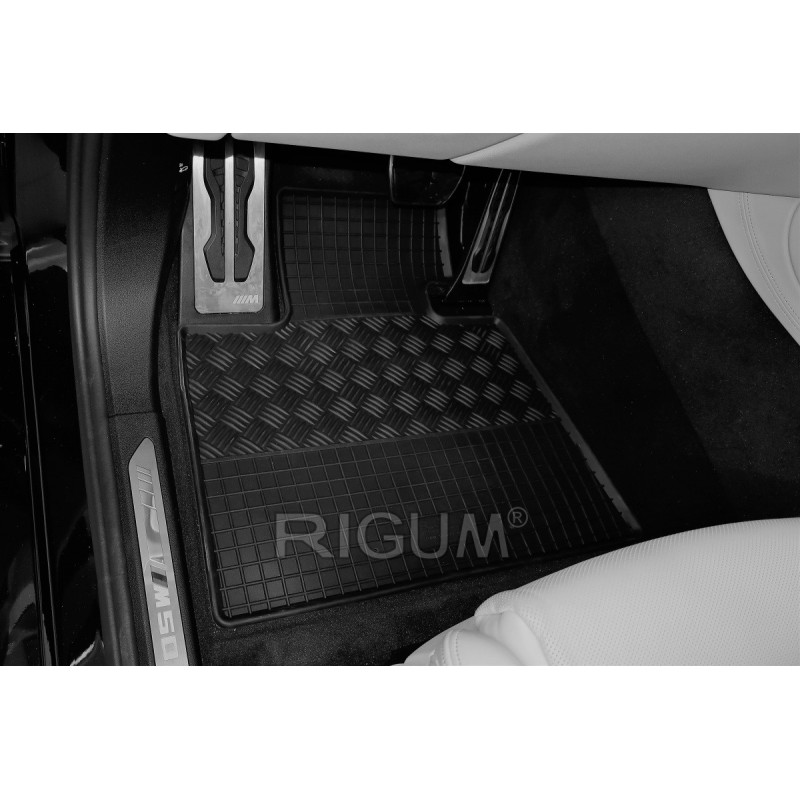 Gumijas auto paklāji BMW X5 G05 (2018-...) RIGUM, melni