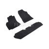 Rubber Car Mats PEUGEOT PARTNER 5m (2008-2018) RIGUM, Black