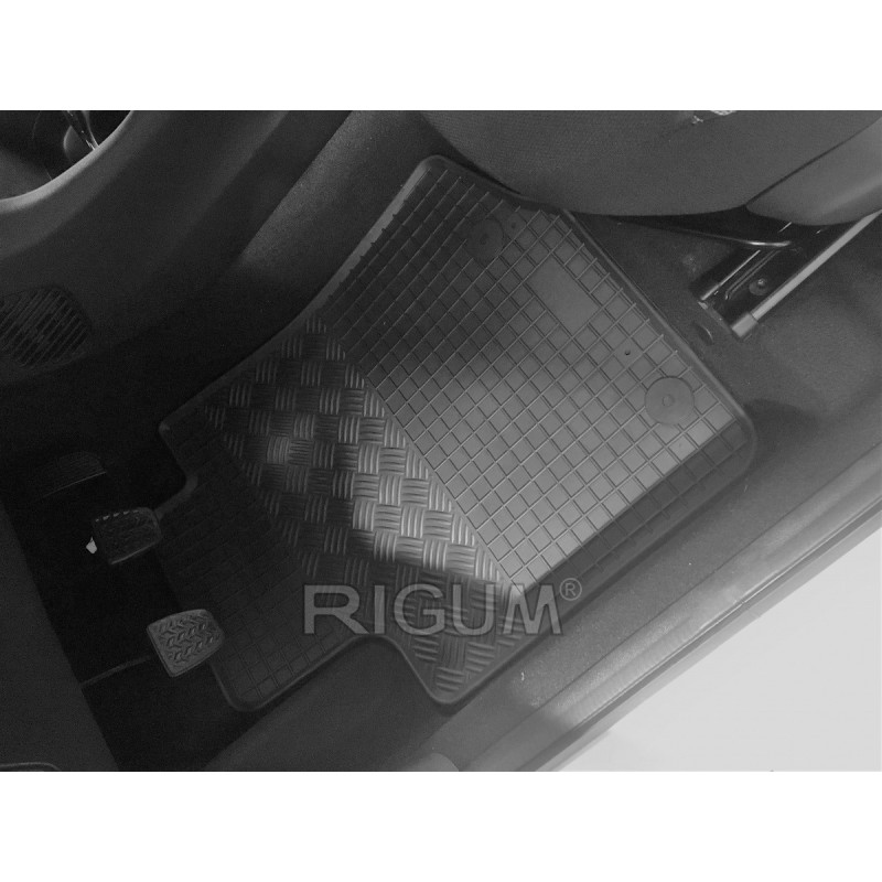 Gumijas auto paklāji CITROEN C1 (2014-...) RIGUM, melni