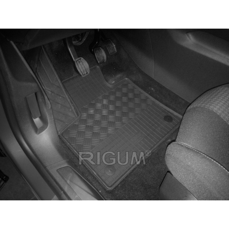 Gumijas auto paklāji OPEL GRANDLAND X (2017-...) RIGUM, melni