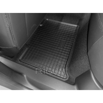 Gumijas auto paklāji RENAULT ZOE (2013-...) RIGUM, melni