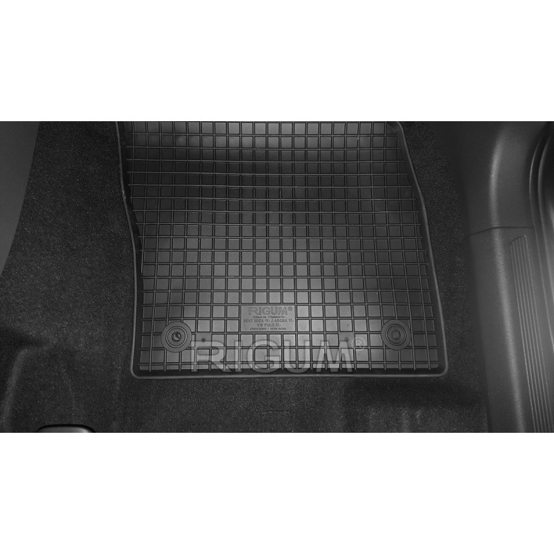 Rubber Car Mats VOLKSWAGEN POLO (2017-...) RIGUM, Black