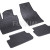 Rubber Car Mats VOLKSWAGEN POLO (2017-...) RIGUM, Black