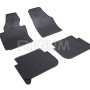 Rubber Car Mats VOLKSWAGEN TOURAN (2003-2014) RIGUM, Black