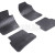Rubber Car Mats SEAT IBIZA (2008-...) RIGUM, Black