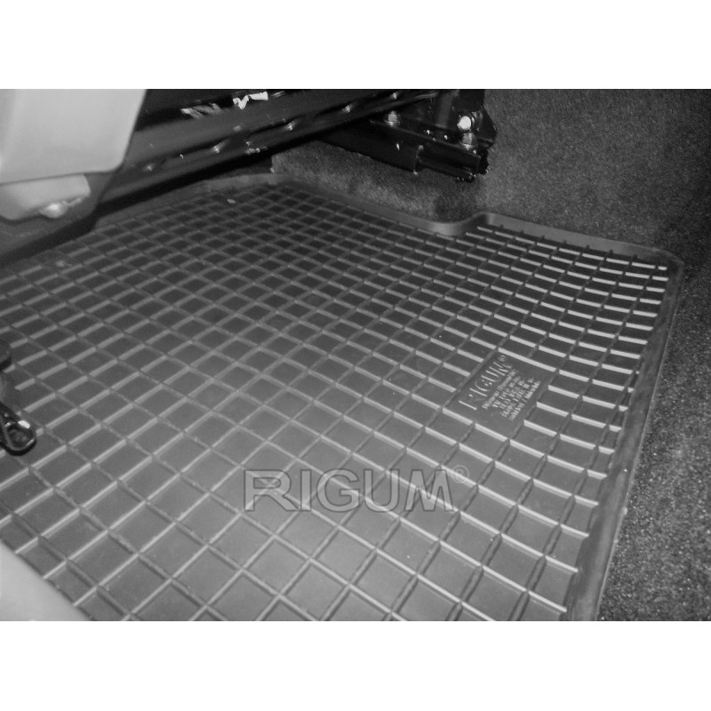 Rubber Car Mats SEAT IBIZA (2008-...) RIGUM, Black