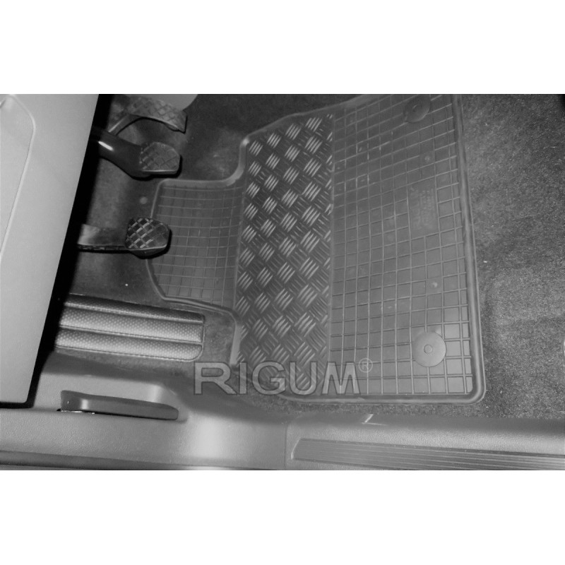 Rubber Car Mats VOLKSWAGEN T-CROSS (2019-...) RIGUM, Black