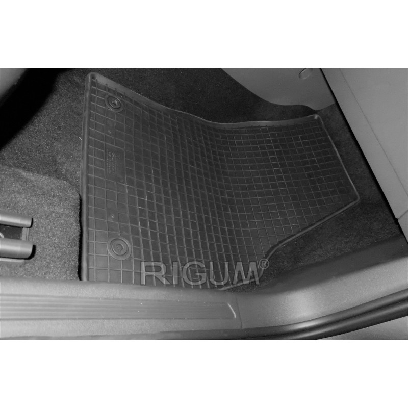Rubber Car Mats VOLKSWAGEN T-CROSS (2019-...) RIGUM, Black