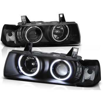 BMW e36 2D (91-98) CCFL lukturi, melni 2