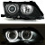 BMW e46 4D/5D (01-05) CCFL lukturi, melni