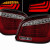 BMW e60 (03-07) LED aizmugurējie lukturi, sarkani/hromēti 3
