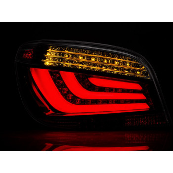 BMW e60 (03-07) LED aizmugurējie lukturi, melni 4