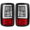 VW Caddy (03-15) LED aizmugurējie lukturi, melni/hromēti