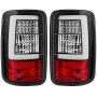 VW Caddy (03-15) LED aizmugurējie lukturi, melni/hromēti