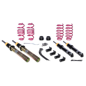 Audi A3, tips 8V, 2WD, incl. Sportback, only multi-link rear axle, strut 50 mm, VA up to 980 kg, with electronic dampers (08.2012 - ) Koiloveri ar regulējamu augstumu 30 - 60 / 30 - 55 mm, 968160