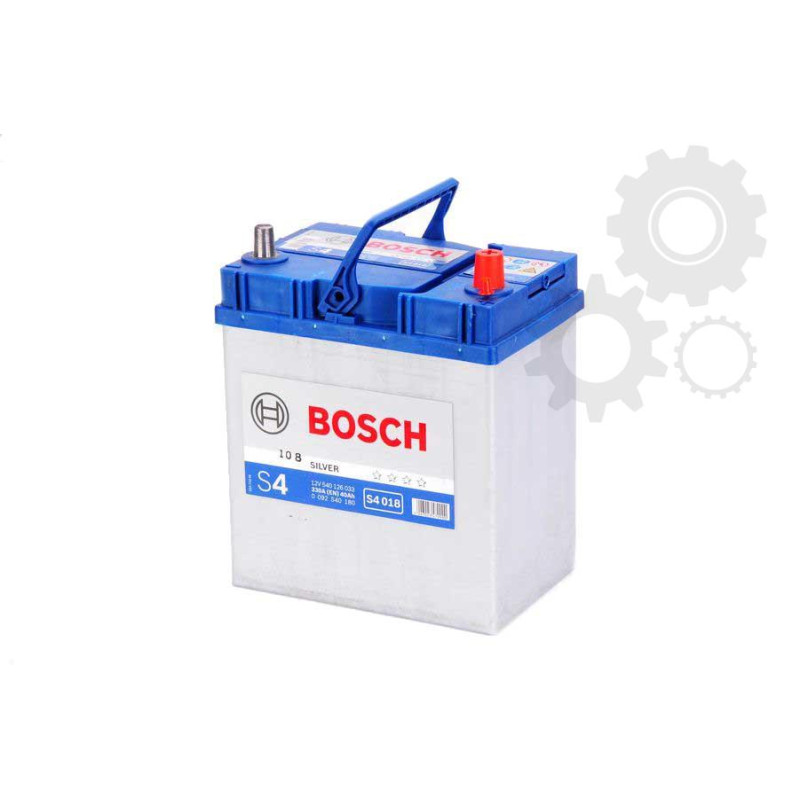 BOSCH Akumulators Silver S4 018 40Ah 330A plānās klemmes, 0092S40180