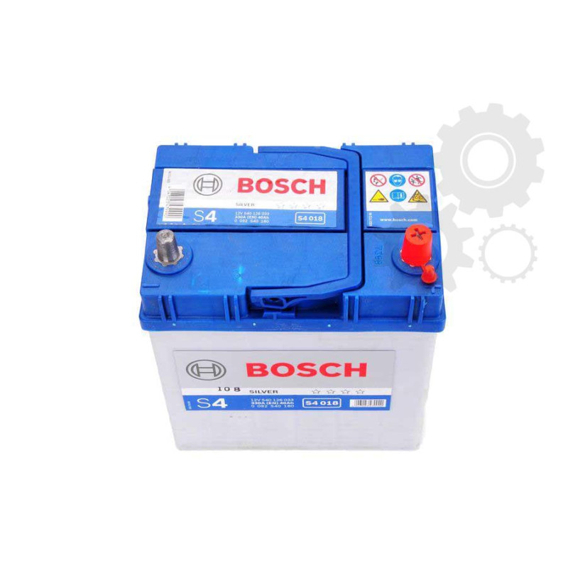 BOSCH Akumulators Silver S4 018 40Ah 330A plānās klemmes, 0092S40180