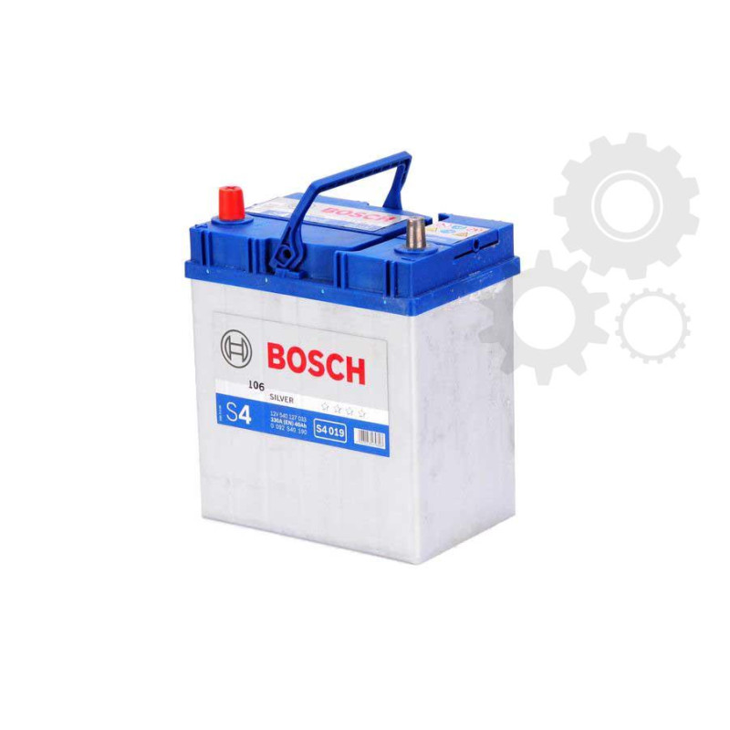 BOSCH Akumulators Silver S4 019 40Ah 330A L+ plānās klemmes, 0092S40190