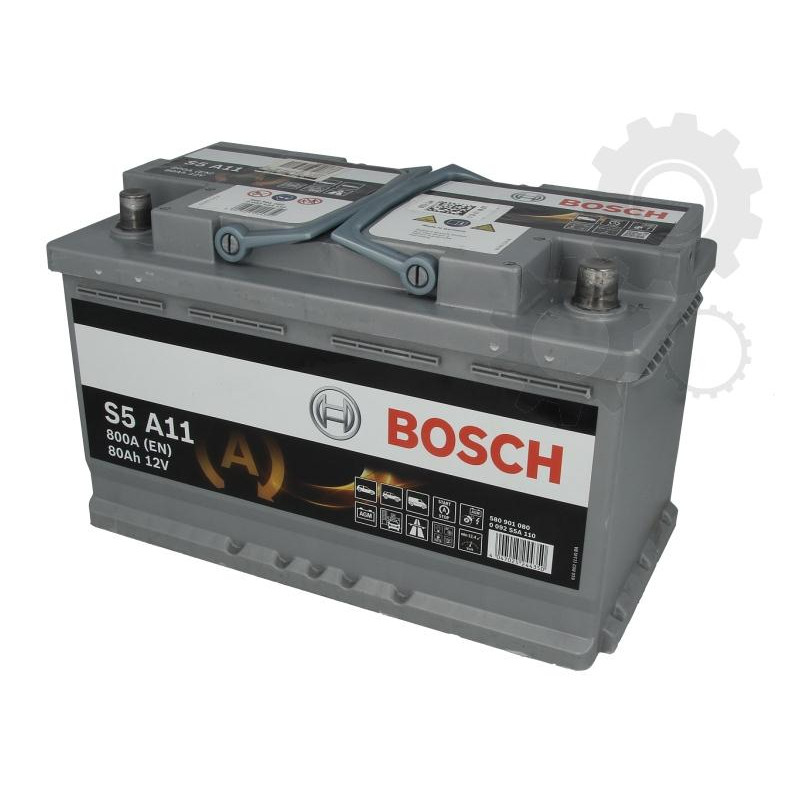 BOSCH Batterie S5A 11 80Ah 800A start/stop AGM, 0092S5A110