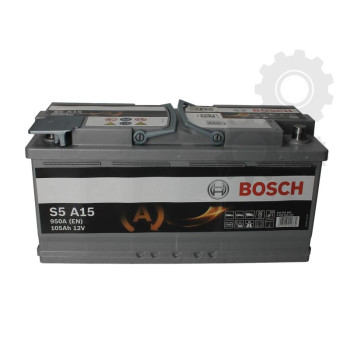 BOSCH Akumulators S5A 15 105Ah 950A start/stop AGM, 0092S5A150