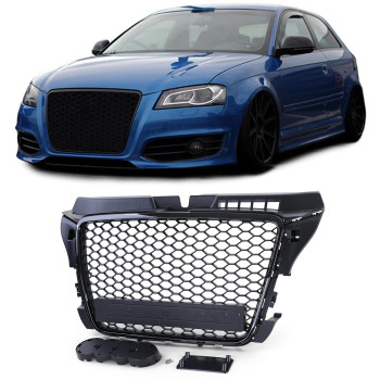 Audi A3 8P (08-12) RS-style reste, glancēti melna