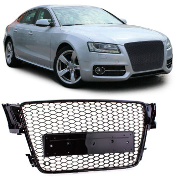Audi A5 B8 (07-11) RS-style reste, glancēta melna