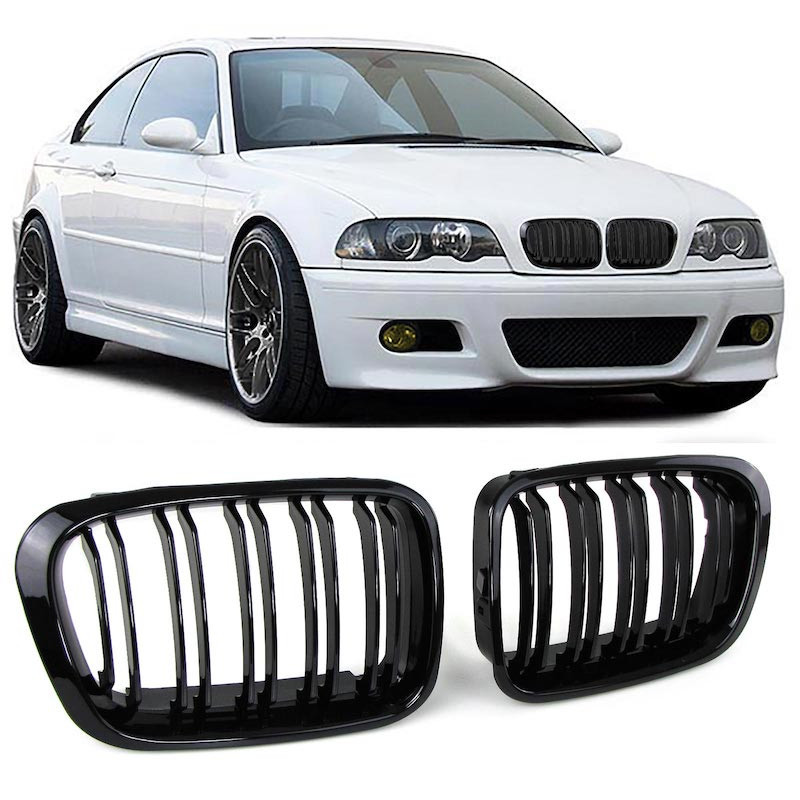 BMW e46 4D/5D (98-01) reste, M-style, glancēti melna