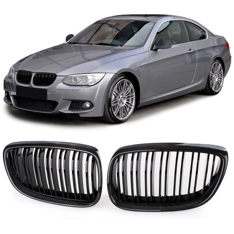 BMW e92/e93 (06-09) grill, M-style, carbon