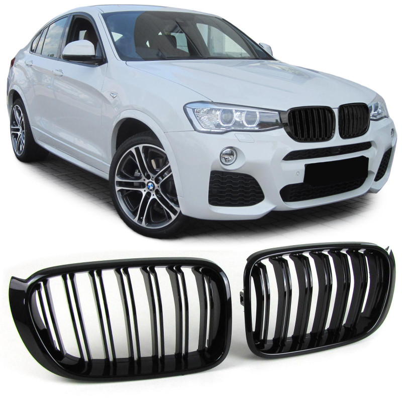 BMW X3 f25/X4 f26 (14-) reste, M-style, glancēti melna