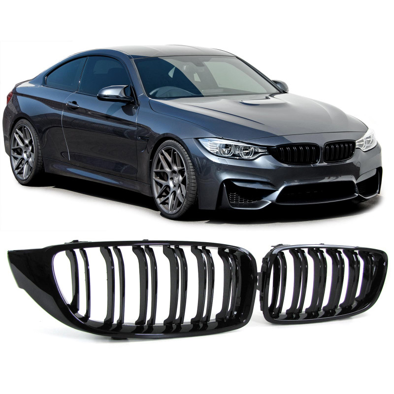 BMW f32/f33/f36/f82 (13-) reste, M-style, glancēti melnas