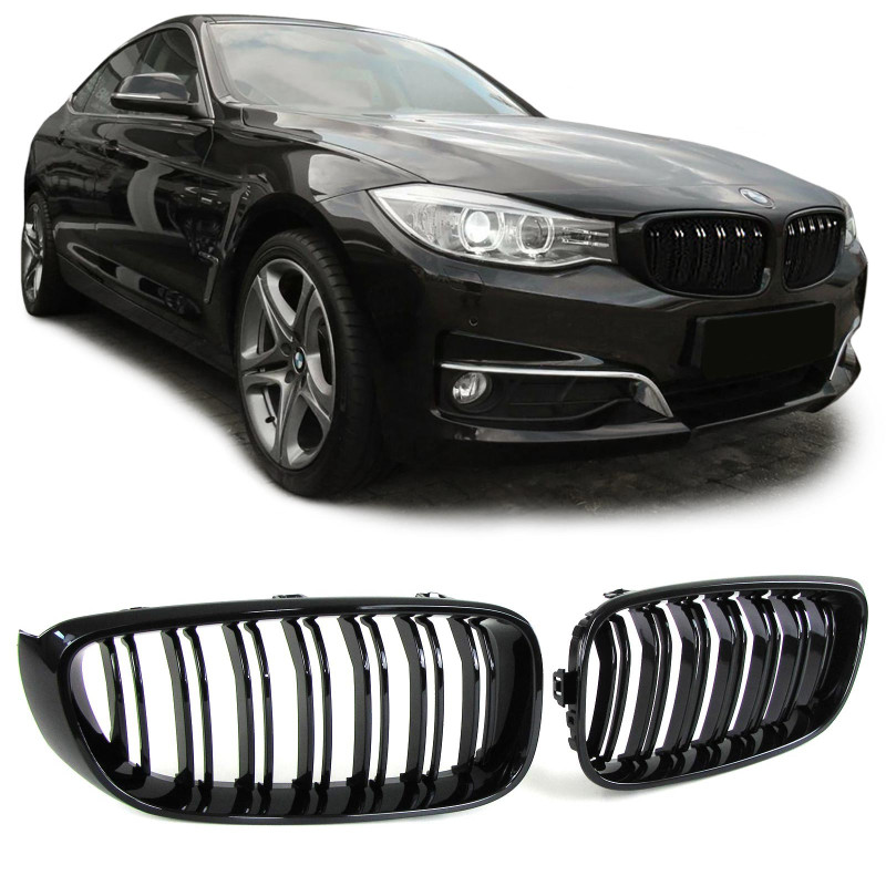 BMW 3-GT f34 (13-16) reste, M-style, glancēti melna