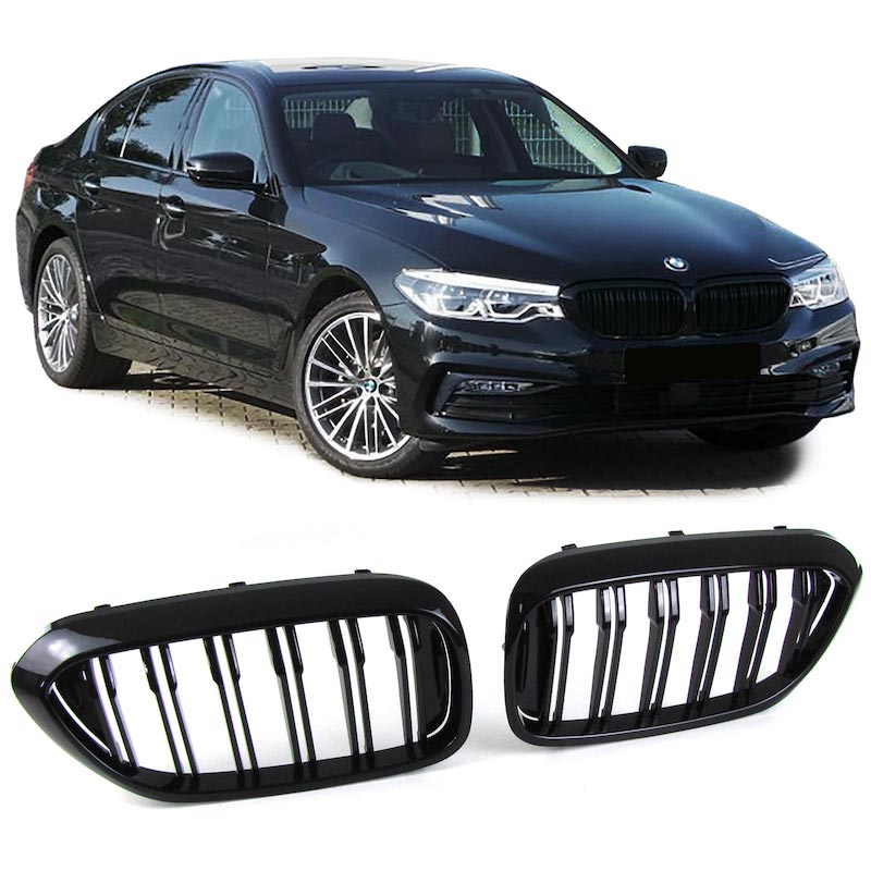 BMW g30/g31 (16-) reste, M5 style, glancēti melnas
