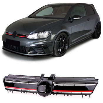 VW Golf 7 (12-17) GTi-style reste, melna/sarkana