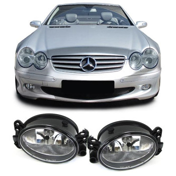 Mercedes miglas lukturi, hromēti