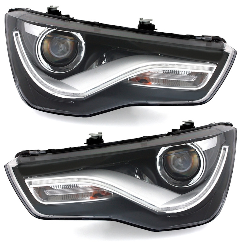 Audi A1 8X (10-) DRL lukturi, melni