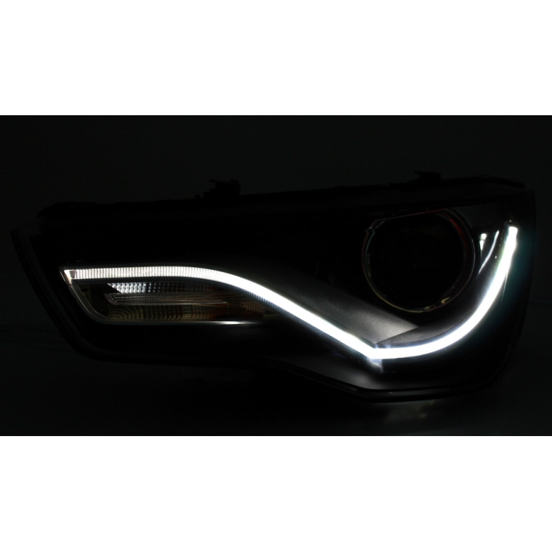 Audi A1 8X (10-) DRL lukturi, melni