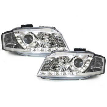 Audi A3 8P (03-08) DRL lukturi, hromēti
